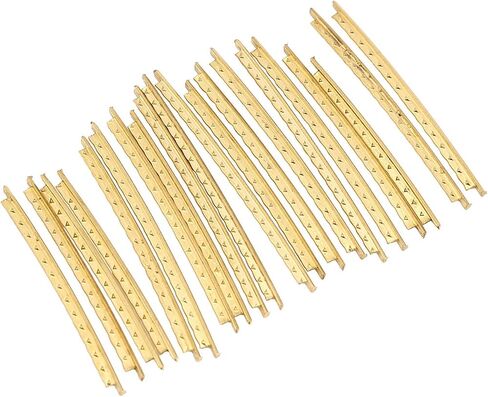 Acouto 20Pcs Brass Guitar Fret Wire Set, 2.0mm Replacement Parts for Folk Wooden Guitars in Saudi Arabia
