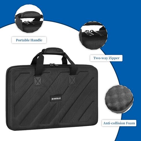 حقيبة وحدة تحكم DJ متوافقة مع وحدة تحكم DJ Pioneer DDJ-FLX4/DDJ-400/DDJ-SB2/DDJ-200/DDJ-SB3/DDJ-RB حقيبة تخزين صلبة قابلة للحمل in Kuwait