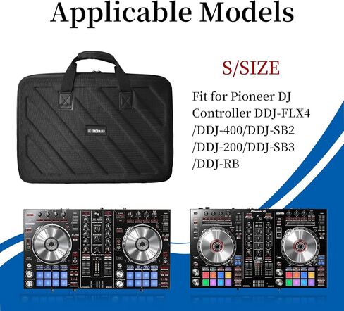 حقيبة وحدة تحكم DJ متوافقة مع وحدة تحكم DJ Pioneer DDJ-FLX4/DDJ-400/DDJ-SB2/DDJ-200/DDJ-SB3/DDJ-RB حقيبة تخزين صلبة قابلة للحمل in Kuwait