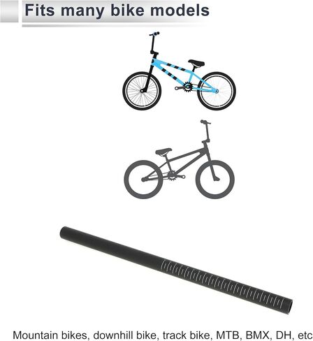 1 Pc Universal Bike Seat Posts Lightweight 22.2x400mm Bike Saddle Post Seat Tube Matte Black Carbon Fiber in Saudi Arabia