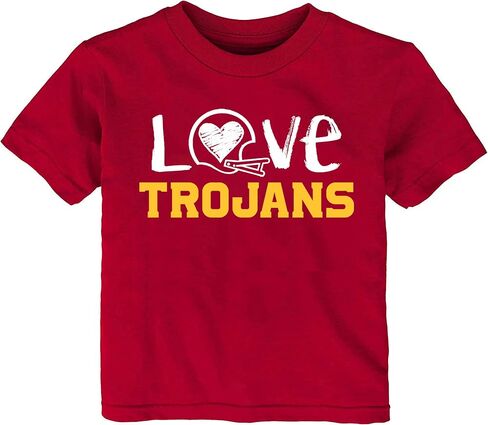 تي شيرت USC Trojans Southern California مرخص رسميًا بفن الطباشير للأطفال/الأطفال الصغار/الشباب in Saudi Arabia