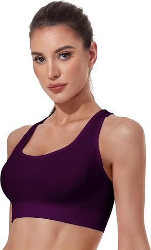 GXXGE Sports Bras for Women High Support Adjustable Straps Padded Cross Back Sport Bra for Workout Yoga Running Gym in Saudi Arabia