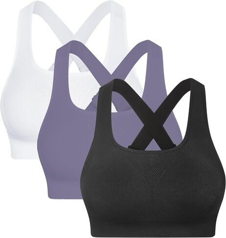 GXXGE Sports Bras for Women High Support Adjustable Straps Padded Cross Back Sport Bra for Workout Yoga Running Gym in Saudi Arabia
