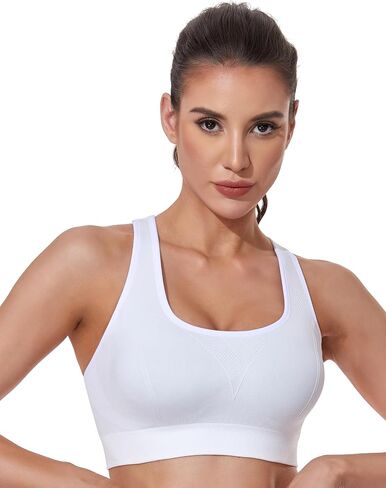 GXXGE Sports Bras for Women High Support Adjustable Straps Padded Cross Back Sport Bra for Workout Yoga Running Gym in Saudi Arabia