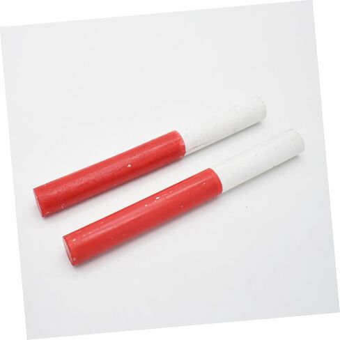 4pcs Lightweight Wooden Relay for Racing Competition Smooth Rolled Edge Safety Bright Red and White Colors Outdoor Fitness Running Equipment for Adults in Saudi Arabia