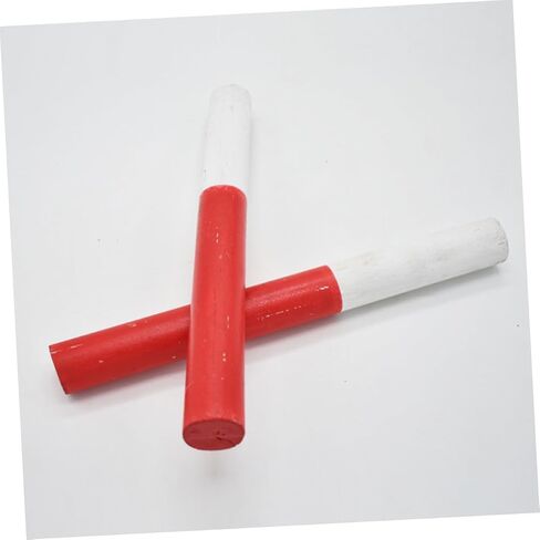 4pcs Lightweight Wooden Relay for Racing Competition Smooth Rolled Edge Safety Bright Red and White Colors Outdoor Fitness Running Equipment for Adults in Saudi Arabia