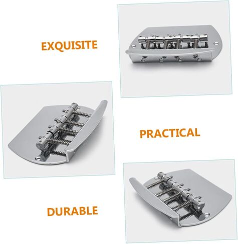 Tailpiece Bridge for Guitar Metal String Bass Tailpiece Replacement Durable Semicircle Design for Electric Bass Guitar Lightweight Accessory for Players and Bands in Saudi Arabia