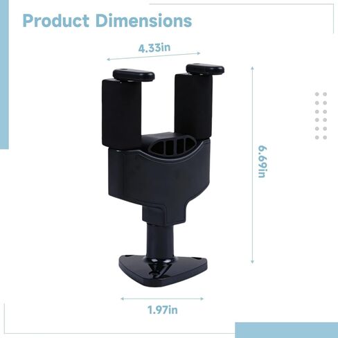 حامل جيتار مثبت على الحائط مع آلية القفل الذاتي، مناسب للجيتار الصوتي والكهربائي والكلاسيكي والقيثارة والباس وعضلات البطن السوداء in Kuwait