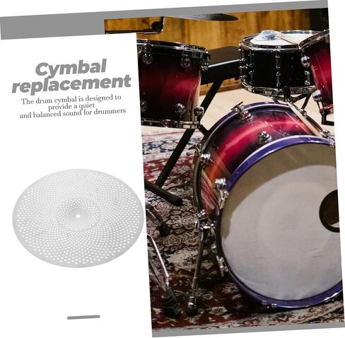 Low Volume Cymbal Set 14 Quiet Cymbals for Drums for Practice and Home Use for Drummers and Noise Reduction in Saudi Arabia