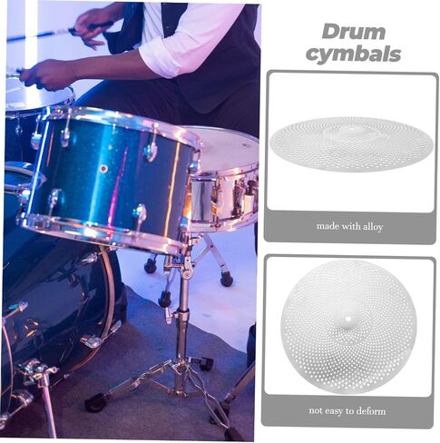 Low Volume Cymbal Set 14 Quiet Cymbals for Drums for Practice and Home Use for Drummers and Noise Reduction in Saudi Arabia