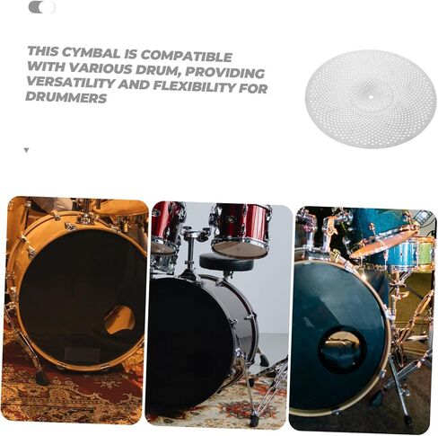 Low Volume Cymbal Set 14 Quiet Cymbals for Drums for Practice and Home Use for Drummers and Noise Reduction in Saudi Arabia