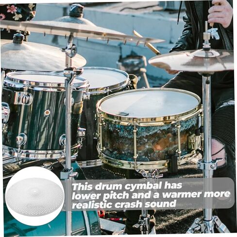 Low Volume Cymbal Set 14 Quiet Cymbals for Drums for Practice and Home Use for Drummers and Noise Reduction in Saudi Arabia