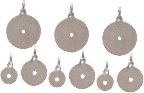 9pcs Stainless Steel Gong Target for Outdoor Training and Competition Portable Metal Target with Hole High Strength and Reliable Design for Precision Practice in Saudi Arabia