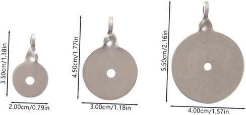9pcs Stainless Steel Gong Target for Outdoor Training and Competition Portable Metal Target with Hole High Strength and Reliable Design for Precision Practice in Saudi Arabia