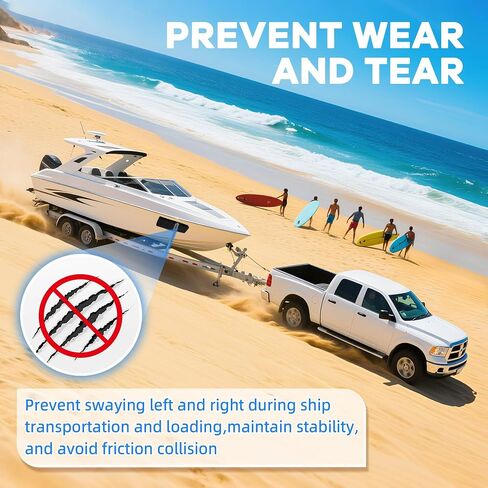 2PCS Carpeted Boat Trailer Bunks, Boat Trailer Bunks, Felt Fabric & Marine Grade Lumber Boat Trailer Guides, Boat Trailer Side Bunks, Protect Boat During Loading and Towing in Saudi Arabia