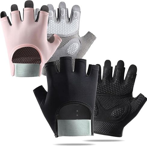2 PCS Weight Lifting Gloves for Men and Women,Full Palm Protection&Breathable,Workout Gloves for Gym,Exercise,Fitness, Weightlifting, Pull-ups, Cycling in Saudi Arabia