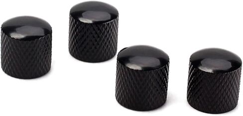 BESTonZON 4pcs Guitar Bass Dome Knobs Metal Guitar Knobs for Replacement Brass Dome in Saudi Arabia