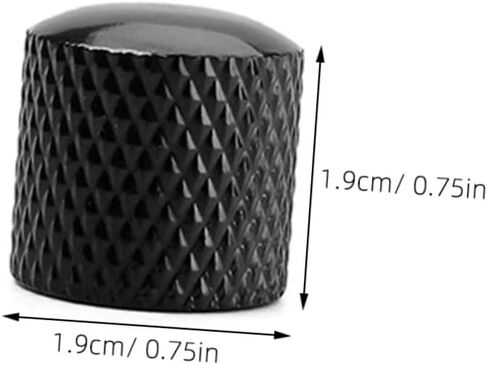BESTonZON 4pcs Guitar Bass Dome Knobs Metal Guitar Knobs for Replacement Brass Dome in Saudi Arabia