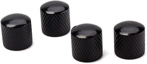 BESTonZON 4pcs Guitar Bass Dome Knobs Metal Guitar Knobs for Replacement Brass Dome in Saudi Arabia