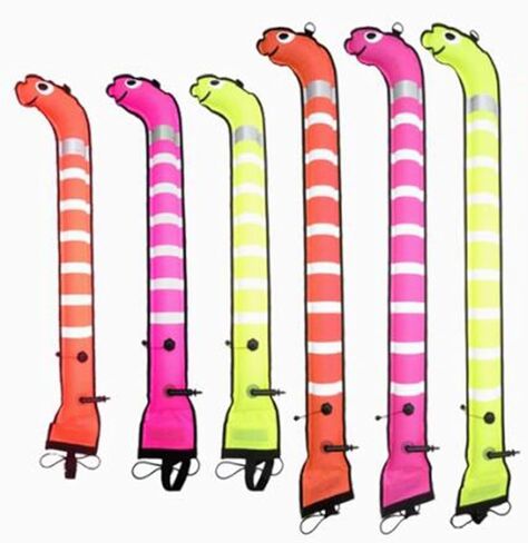 Yiju Surface Marker Buoy Inflatable Tube Highly Visible Snorkeling Scuba Marking Location of Divers Surface Marker Signal Tube in Kuwait