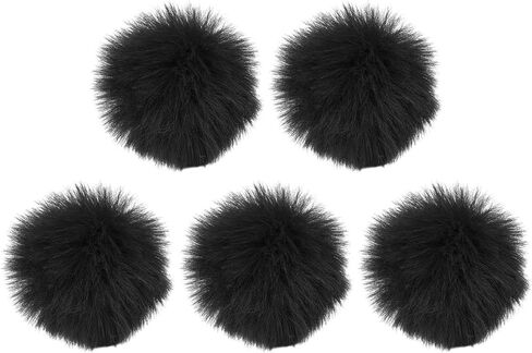 MECCANIXITY Furry Microphone Windscreen 10mm x 55mm Mic Cover Windshield for Indoor Outdoor Microphone Orange 5 Pack in Saudi Arabia