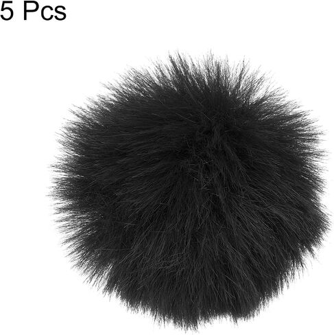 MECCANIXITY Furry Microphone Windscreen 10mm x 55mm Mic Cover Windshield for Indoor Outdoor Microphone Orange 5 Pack in Saudi Arabia