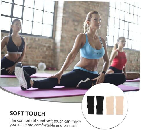 2 Pairs Elastic Ankle Support Sleeve Moisture Wicking Sports Open Toe Socks for Men Women Ankle Protection for Exercise Casual Wear Comfortable Fit Skin Color in Saudi Arabia