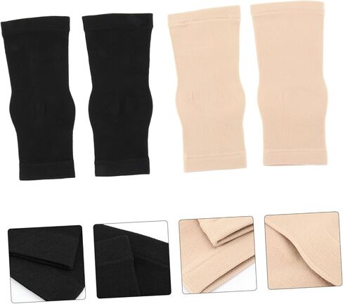 2 Pairs Elastic Ankle Support Sleeve Moisture Wicking Sports Open Toe Socks for Men Women Ankle Protection for Exercise Casual Wear Comfortable Fit Skin Color in Saudi Arabia