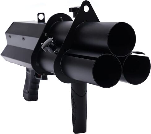 Electric Confetti Cannon Launcher Handheld Confetti Machine, 3 Head Portable Confetti Blower Gun Rechargeable Confetti Shooter with 3500mAh Built-in Battery for 2.2in Confetti E-Cartridge in Saudi Arabia