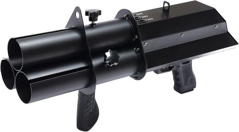 Electric Confetti Cannon Launcher Handheld Confetti Machine, 3 Head Portable Confetti Blower Gun Rechargeable Confetti Shooter with 3500mAh Built-in Battery for 2.2in Confetti E-Cartridge in Saudi Arabia