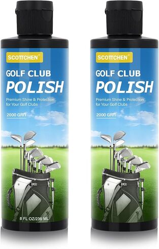 SCOTTCHEN Golf Club Polish,Golf Groove Cleaner,Golf Club Cleaner and Scratch Remover 8 Oz - 2000 Grit Formula for Premium Shine & Protection in Saudi Arabia