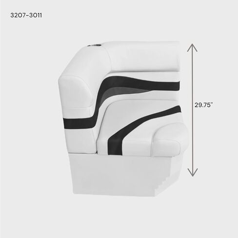 طقم وسائد زاوية نصف قطرها عوامة من سلسلة Elite مع قاعدة 3207-3011 (أبيض/كحلي/أزرق) in Kuwait