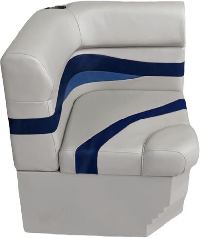 طقم وسائد زاوية نصف قطرها عوامة من سلسلة Elite مع قاعدة 3207-3011 (أبيض/كحلي/أزرق) in Kuwait