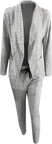 Womens 2 Piece Outfits Office Pants Suits Dressy Business Casual Outfits Professional Blazer Sets Work Pant Suits in Saudi Arabia