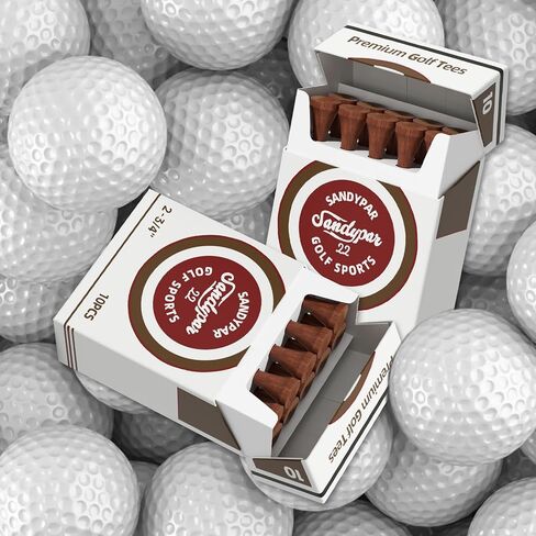 Bamboo Golf Tees 70mm (2.75") 10 Count Wooden Tees Friendly Biodegradable Material Reduce Friction Side Spin More Stable Funny Golf Accessory for Golfers in Saudi Arabia