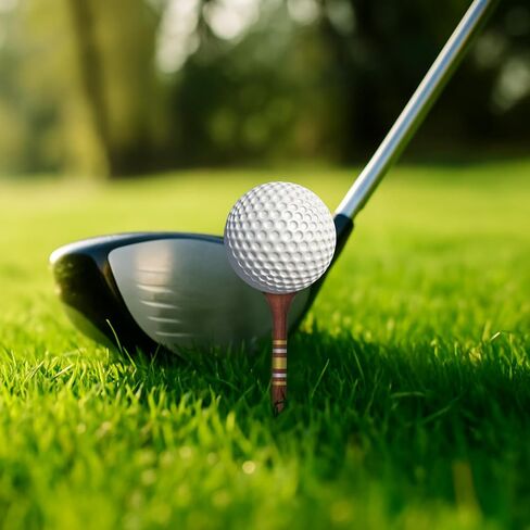 Bamboo Golf Tees 70mm (2.75") 10 Count Wooden Tees Friendly Biodegradable Material Reduce Friction Side Spin More Stable Funny Golf Accessory for Golfers in Saudi Arabia