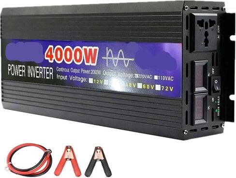 3000 واط 4000 واط العاكس تيار مستمر 12 فولت 24 فولت إلى التيار المتناوب 220 فولت 50 هرتز 60 هرتز محول الجهد محول (3000 واط ، 12 فولت _ 220 فولت) (4000 واط ، 24 فولت-220 فولت) in Kuwait