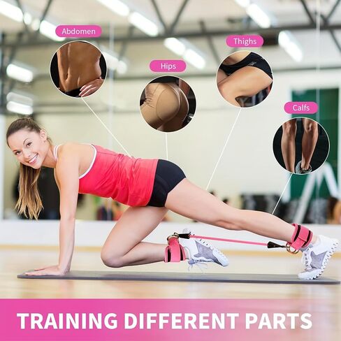 Ankle Resistance Band Wristband Adjustable Fitness Hip Rebound Band, Gym Foot and Leg Training in Saudi Arabia