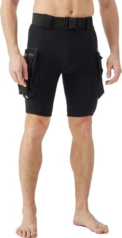 2mm Men’s Wetsuit Shorts with Large Cargo Pockets in Saudi Arabia