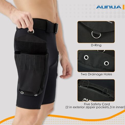 2mm Men’s Wetsuit Shorts with Large Cargo Pockets in Saudi Arabia