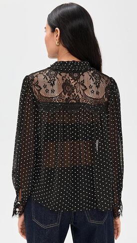 Sea Women's Melody Polka-Dot Long Sleeve Top in Kuwait