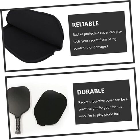 SUPVOX 2pcs Pickle Racket Cover Protect Zipper Neoprene Material in Saudi Arabia