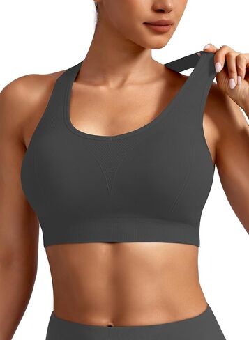 MIRITY Women Racerback Sports Bras - High Impact Workout Gym Activewear Bra Pack of 7 in Kuwait