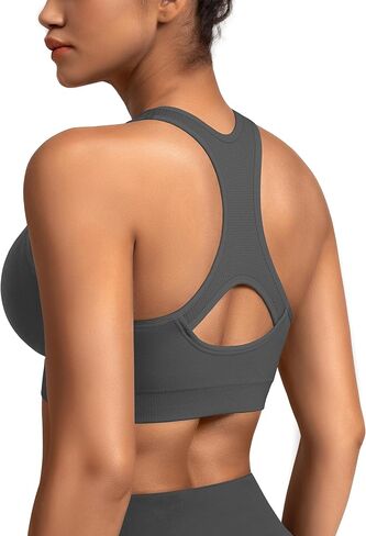 MIRITY Women Racerback Sports Bras - High Impact Workout Gym Activewear Bra Pack of 7 in Kuwait