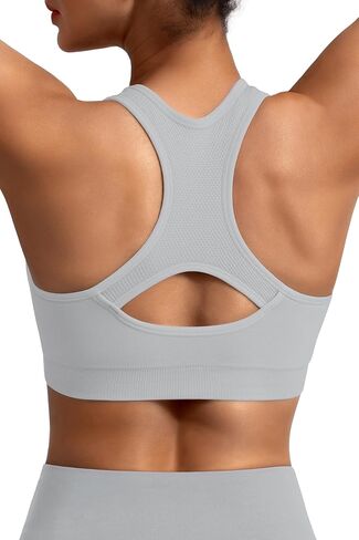 MIRITY Women Racerback Sports Bras - High Impact Workout Gym Activewear Bra Pack of 7 in Kuwait