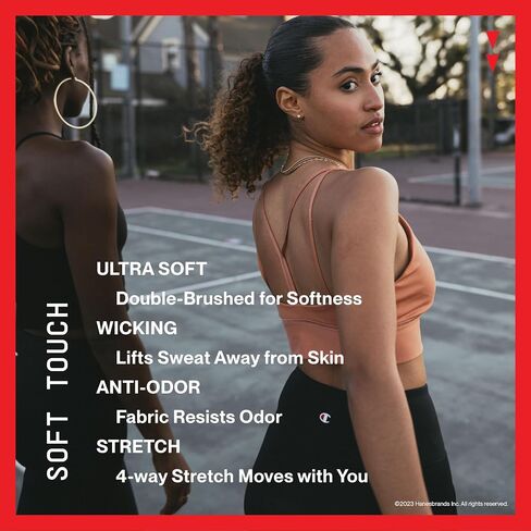 Champion Sports, Soft Touch, Moisture-Wicking, Moderate Support Bra for Women (Plus in Saudi Arabia