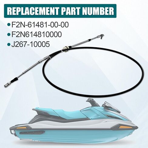كابل التوجيه F2N-61481-00-00 يناسب Yamaha WaveRunner V1 V1 Sport VX1050 VX1100 2015-2016 يناسب Yamaha VX Cruiser Deluxe Limited Sport VX-C VXR VXS VX1050 VX1100 VX1800 2015-2020 F2N614810000 in Kuwait