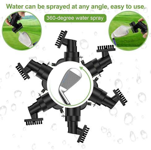 Premium Golf Club Cleaner Brush with Pressurized Water Sprayer – 5OZ Portable Club Brush for Quick Cleaning, Ideal Golf Accessories for Men – Caddy Splash Design in Saudi Arabia