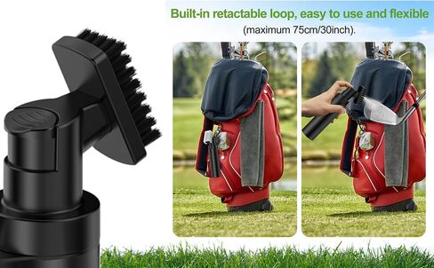 Premium Golf Club Cleaner Brush with Pressurized Water Sprayer – 5OZ Portable Club Brush for Quick Cleaning, Ideal Golf Accessories for Men – Caddy Splash Design in Saudi Arabia