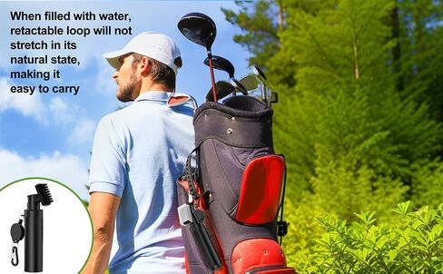 Premium Golf Club Cleaner Brush with Pressurized Water Sprayer – 5OZ Portable Club Brush for Quick Cleaning, Ideal Golf Accessories for Men – Caddy Splash Design in Saudi Arabia